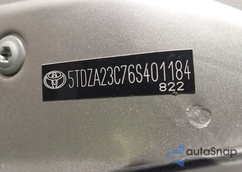 2006 Toyota Sienna Le from USA, damaged, VIN 5TDZA23C76S401184